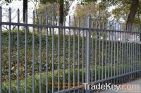 Galvanized and powder coated iron fence