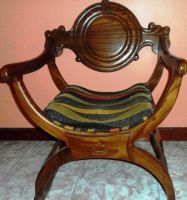 Teak Curved Chair