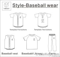 Custom sublimation Baseball Jersey Sportswear OEM service