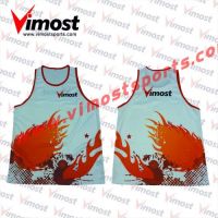 Custom sublimation running singlets/vest