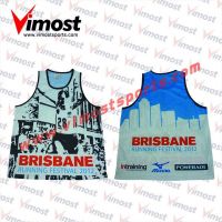 Custom sublimation men's singlet/vest