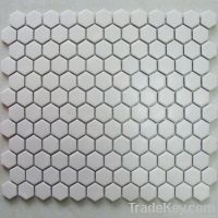 Matt White Hexagon Ceramic Mosaic Tile