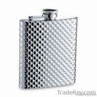 Barware Hip Flask with 6oz Capacity/Volume, Measures 96 x 21 x 114mm