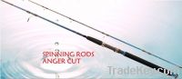 spinning rod(anger cut)( fishing rod)