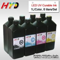 HYD LED UV curable ink for UV Flat printer with Epson print head