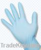 9"powder free nitrile glove blue