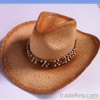 New Fashion Raffia Material Cowboy Straw Hat