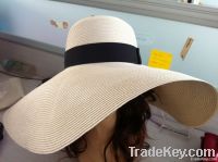 Wide brim lady hat /lady straw hat in summer