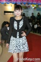 skirt with black jacket