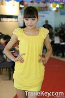 Sleeveless Yellow Mini Dress