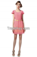 Laser hollow out loose dress