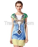 Dongguan Factory Vintage Fashion Woman Dress