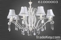 Resin and iron crystal chandelier
