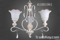 European style chandelier-resin and iron crystal pendant light