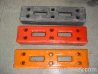 rubber feet/base of temporary fencing