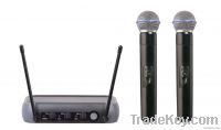 VHF dual channels echo wireless microphone