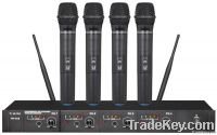 UHF Four channels wireless microphone