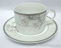 Porcelain cup saucer