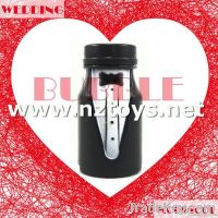 Wedding black tuxedo suit bottle bubble water(bridegroom)