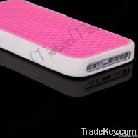 Brand Waffle Sole Silicone Case For iPhone 5 With White Edge