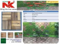 Vietnam wood DIY Interlocking flooring deck tiles