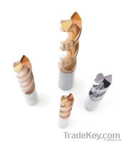 Carbide twist drill for hardened steel, drill bits, drilling tool