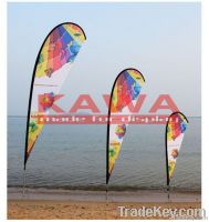 Teardrop banner, beach flag