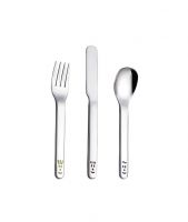 Smile Face Stainless Steel Children cutlery  set with logo