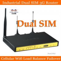 industrial Vehicle 3g 4g dual sim modem router 3g dual wan load balance router