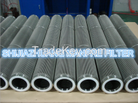 Stainless steel pleated filter element