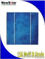156 poly 2BB B grade solar cells