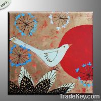 Handmade foil painting for decorative-Children's room decor painting