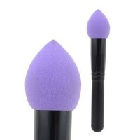 2013 New Arrival Blue Water Droplets Makeup Sponge&Powder Puff with Black Wood Handle for cheap