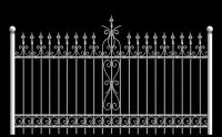 Wrought iron decorative gates & railings