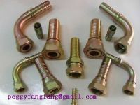 hydraulic fitting, bsp/jic/metric female fitting, ferrule and flange