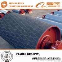 Rubber coating conveyor drive pulley for conveyor system pass ISO9001