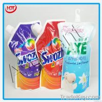 Various styles custom printed stand spout pouch for liquid detergent
