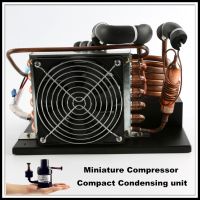 Miniature DC Condensing Unit for Portable Cooling and Refrigeration System