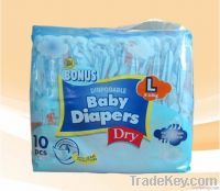 Disposable baby diaper for children