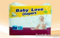 Smooth and soft breathable  baby love diaper