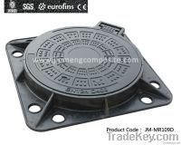 BS EN124 Clear opening 600mm SMC Composite Manhole Cover with hinge