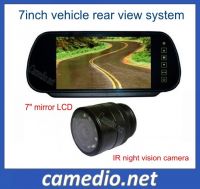 7inch vehicle rear view camera system (7inch mirror LCD monitor+IR night vision car camera)