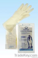 sterile disposable latex surgical glove