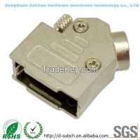 D-Sub 9Pin Connector Metal Hood, 45 Degree