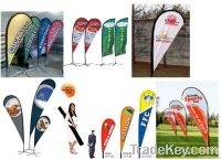 teardrop flying banner stand