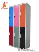 6 door colorful steel gym  locker