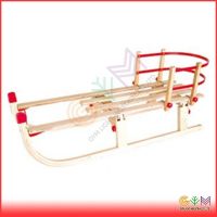 plastic snow sledge with armrest and handle bar 2015