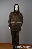 Big Flower Camouflage Rainsuit