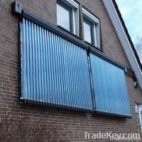 solar collector on flat roof