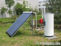 Split solar energy system with heat pipe solar collector